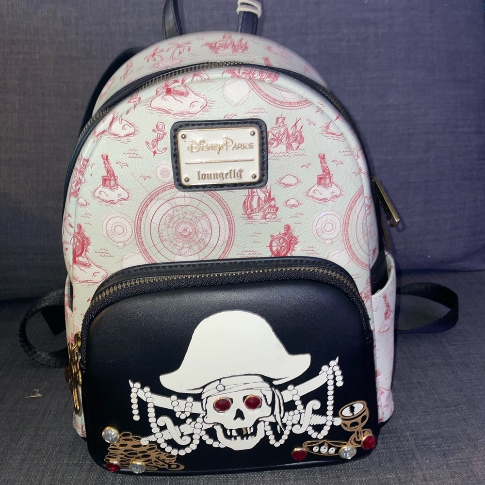 Loungefly Black and White Backpack with Striking Design